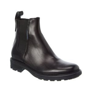 Theory Leather Chelsea Boot, Black